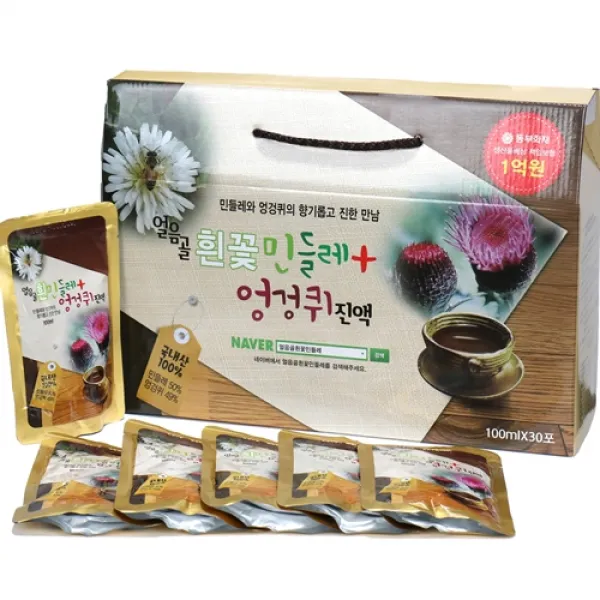 유기농 얼음골 흰민들레즙+엉겅퀴즙, 100ml, 30팩
