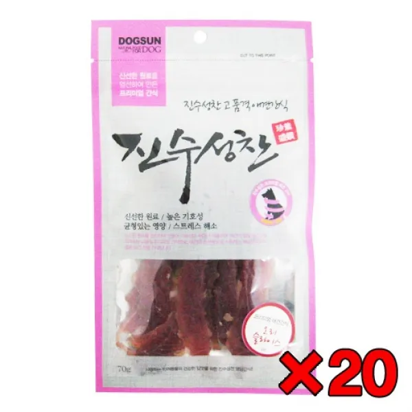 [특가할인20개묶음]진수성찬 오리 슬라이스 70g, 1개, .