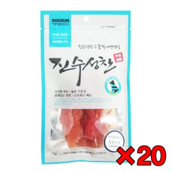 [특가할인20개묶음]진수성찬 트위스트 사사미 70g, 1개, .