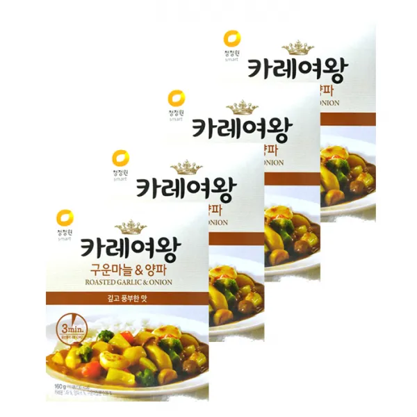 청정원 카레여왕 구운마늘양파, 160g, 4개