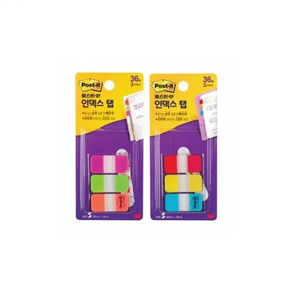 3m 포스트잇인덱스탭 686ss Pgo.38x18mm 본상품선택 1