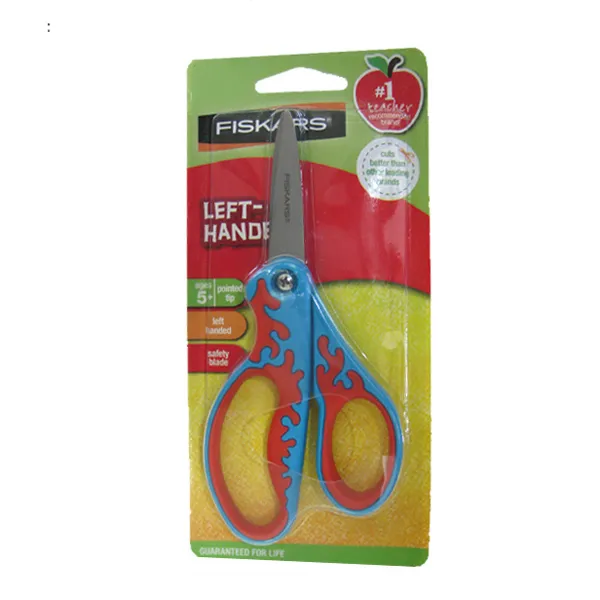 (크레욜라) 피스카 왼손고무손잡이가위 왼손잡이가위, 단일상품