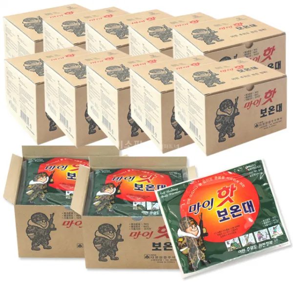 마이핫 보온대 140g 대용량 군납핫팩 120개