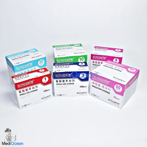성심메디칼 일회용주사기(D/Syringe) 3cc 무침 100EA, 1개