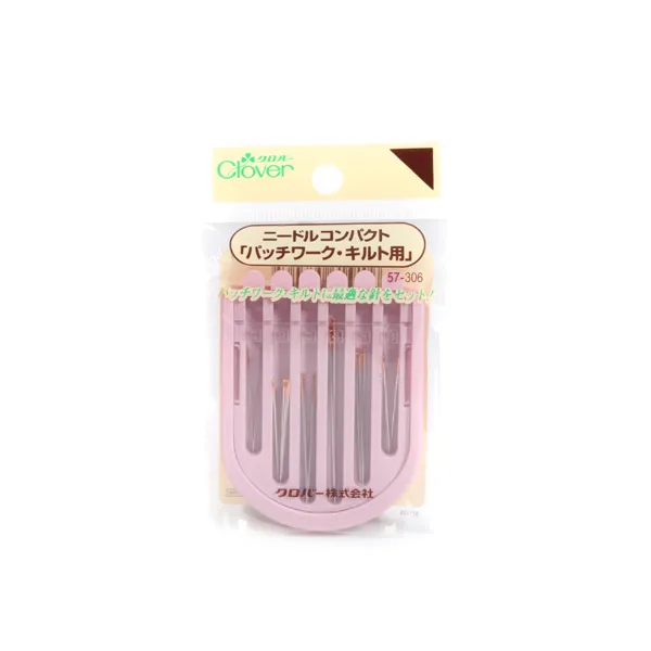 홈데코 clover 일본 크로바 니들콤팩트 휴대용바늘보관함 바늘꽂이/바늘보관함, 핑크, 1개