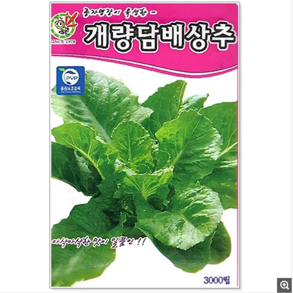 그린플랜트 잎 채소 쌈 허브 민속 씨앗 400종 모종 혼합 모둠 쌈채, 채소씨앗_개량담배상추, 1개