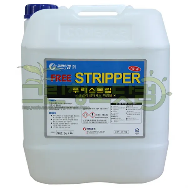 푸리스트립18.75L 초강력바닥왁스박리제 주차방바닥청소약품 세제 장판 고무타일 디럭스 아스타일 우레탄바닥청소약품 찌든때제거제, 1개