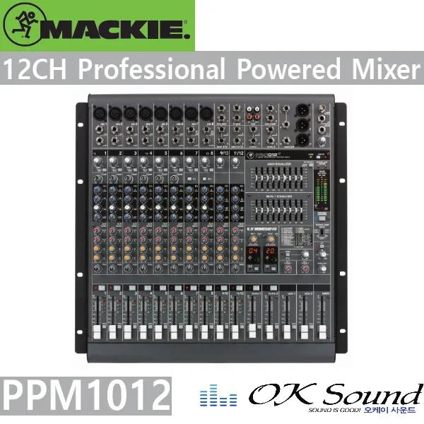 MACKIE PPM1012 파워드믹서 12CH 800w+800w 앰프내장