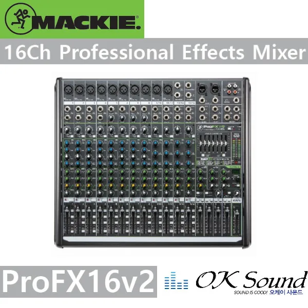 MACKIE ProFX16v2 16채널 이펙터내장 USB 10마이크