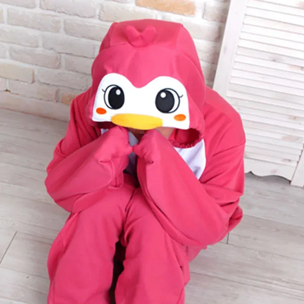 반티닷컴 사계절용 뒤뚱뒤뚱 핑크펭귄 동물잠옷