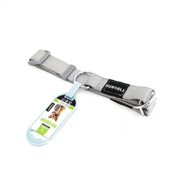 NUNBELL 애견 목걸이 애견인식표, (그레이)(소), 1개