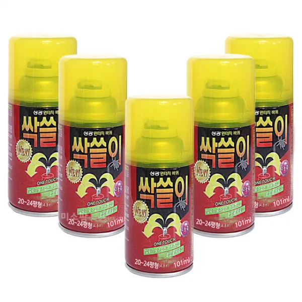 싹쓸이 원터치에어졸101ml/바퀴벌레 해충구제, 5개