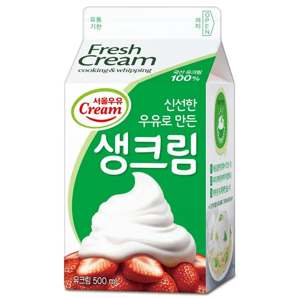 서울우유 동물성 생크림 500g+아이스박스, 500g, 1개