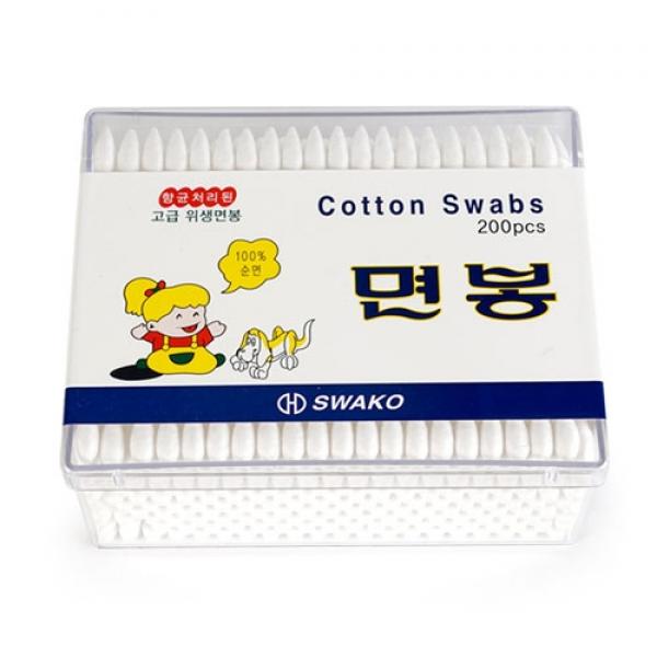 SWAKO 국산화장용고급면봉 기타뷰티소품, 200개입