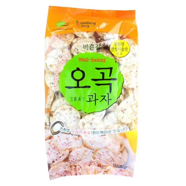 바른길 무농약 웰빙 오곡과자 110g 친환경 가공식품