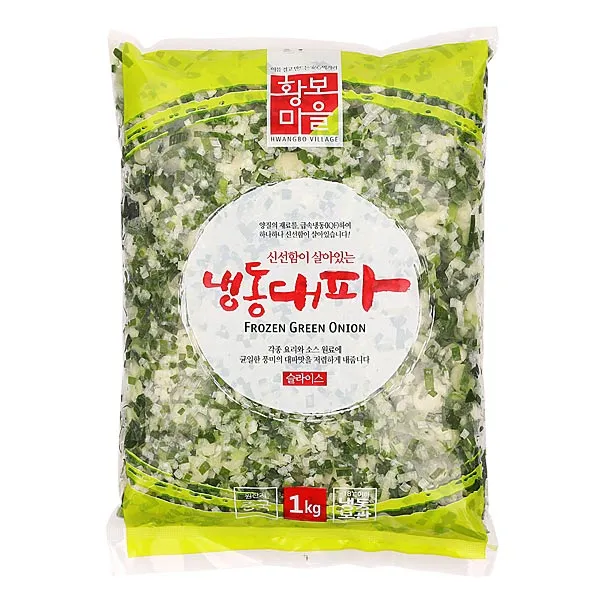 황보마을 냉동대파 1kg 슬라이스, 1Ea