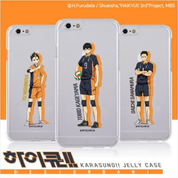케이쥬 바니 하이큐!! 카라스노!! 실리콘 투명 젤리 케이스 핸드폰케이스