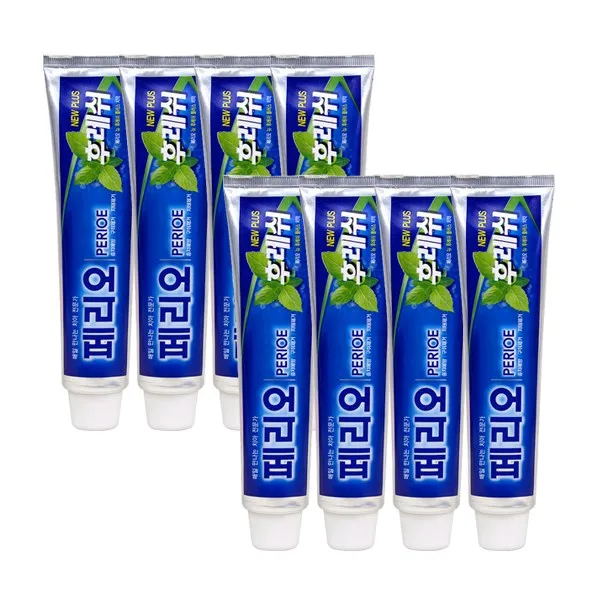페리오 뉴 후레쉬 플러스치약, 150g, 8개