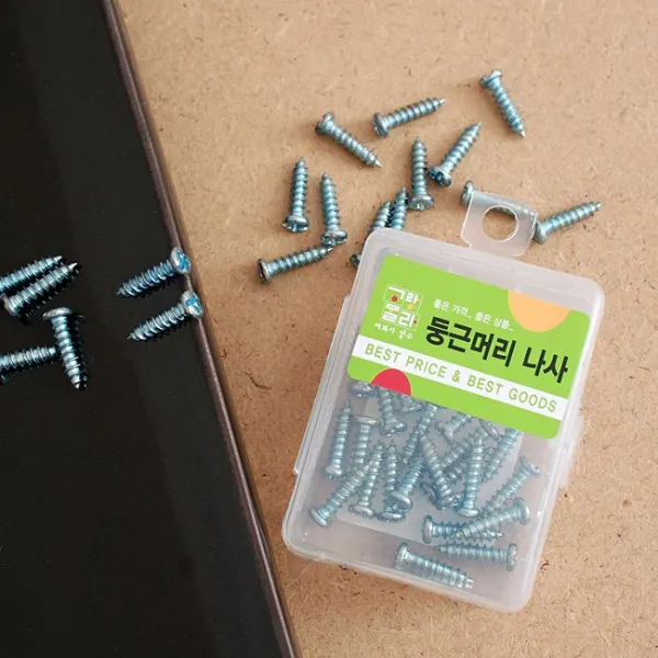 40p 둥근 머리 나사(16mm)/군대납품용 기업, 상세설명참조(40p 둥근 머리 나사(16mm) 나사못 피스 나사)