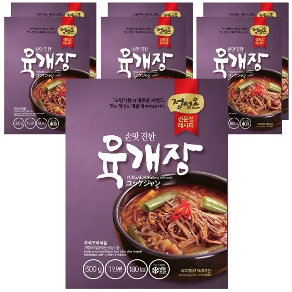 정성온 육개장 세트 600g 7개