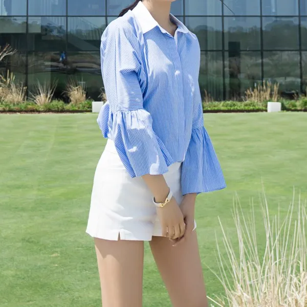 블랙홀제이 여성용 앤썸 스트라이프 셔츠