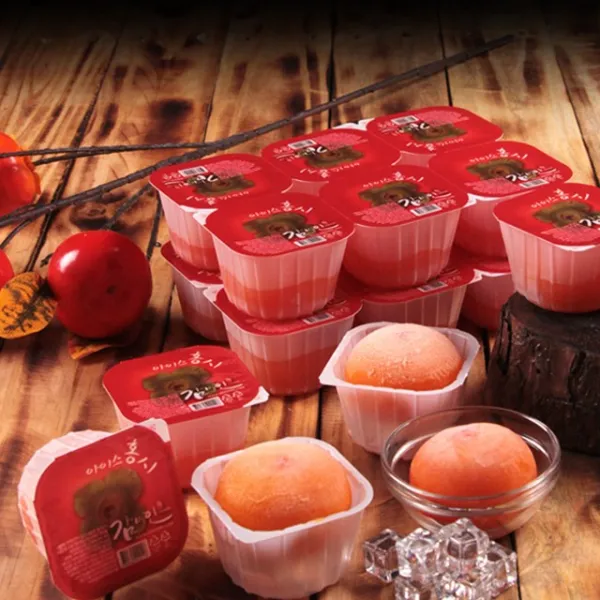 감미인 천연아이스크림 아이스홍시 개별포장, 1box, 탈피 80g - 12과