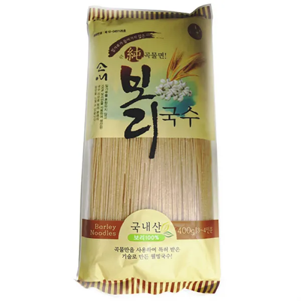 소애 100%보리국수 국내산보리100%사용 특허10 0451126호 밀가루가 들어가지 않은 순곡물면 400g 1봉