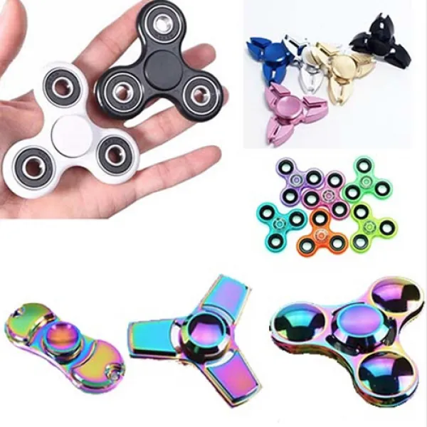 EU컴퍼니 LED 각축 메탈 레인보우 fidget 피젯 스피너 spinner, 02_피젯야광(색상랜덤)
