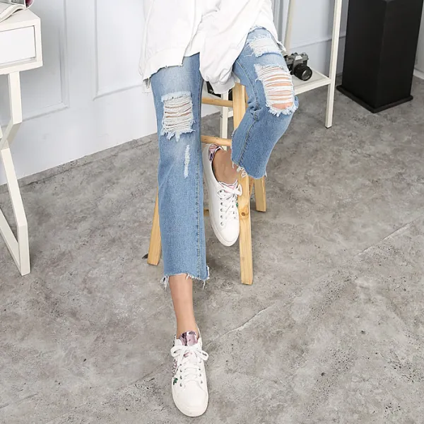 사계절 내내 입기좋은 편안한 턴키 484 데미지풀림팬츠