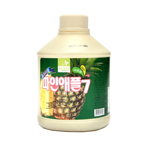 차그림 파인애플 주스 850ml 과일 농축액 1개