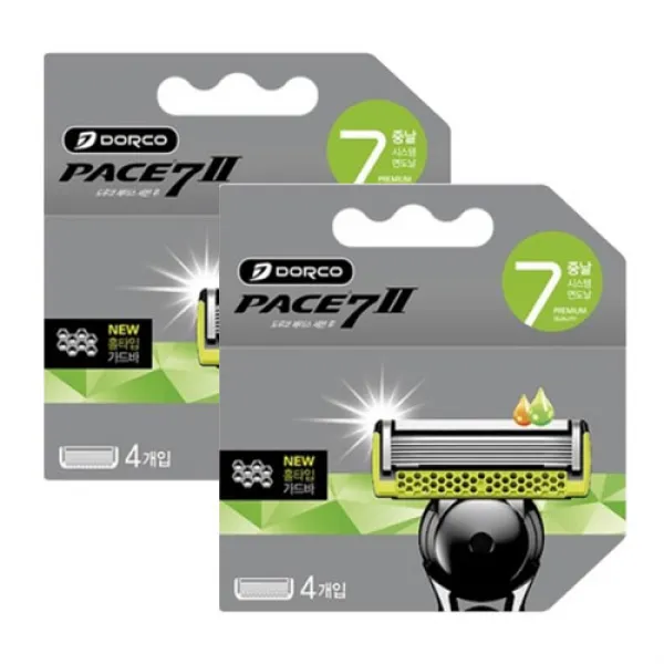 도루코 페이스7 II 7중 면도날, 4개입, 2개