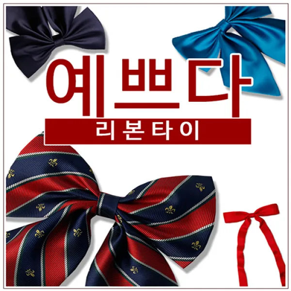 감탄사] 이쁘다! 여성용리본타이 단체 합창단 교복타이