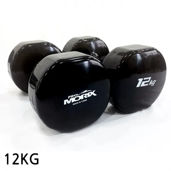 프로모릭스 레인보우 컬러 아령, 12kg, 2개