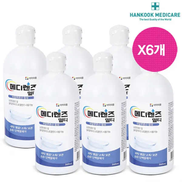 메디렌즈 소프트 멀티액, 360ml, 6개입