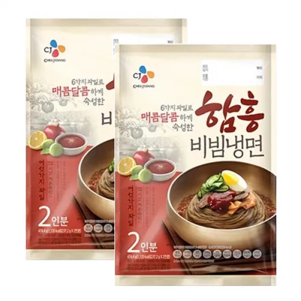  냉장 Cj제일제당 주 함흥비빔냉면2인분x2개 474.4g 2개