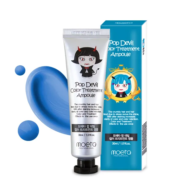 [3+1] 모에타 컬러트리트먼트 30ml 염색, 팝컬러 30ml 오션 블루, 1개