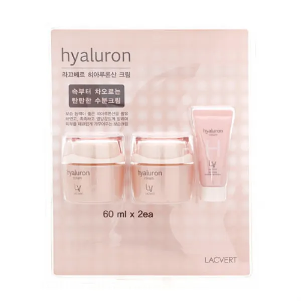 Lg생활건강 라끄베르 히알루론산 보습크림 60ml X 2개입 1세트