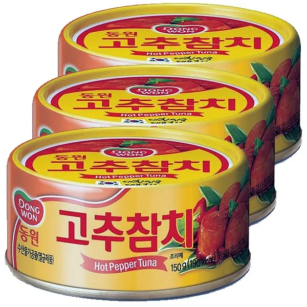 입맛따라 즐기는 동원)고추참치 150g x 12개 고단백 영양식품 오메가3(묶음가능개수 : 2개)_A13343, 단일 수량