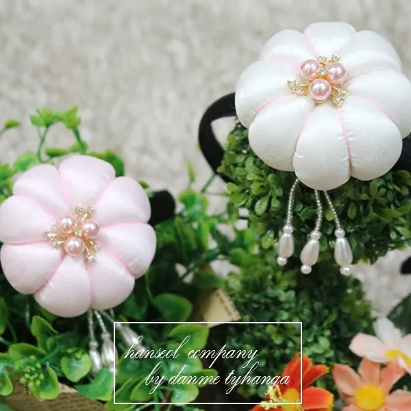 [한설한복]660.M 핸드메이드 한복 족두리 머리띠