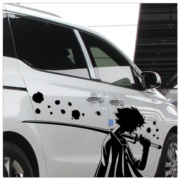 [지현카닷컴] 자동차 스티커 - 사무라이1, 흰색