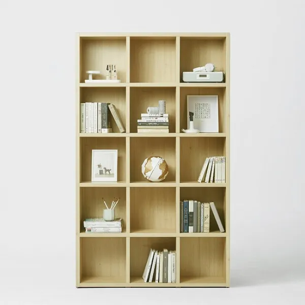 한샘 샘 책장 5단 120cm, 크림화이트