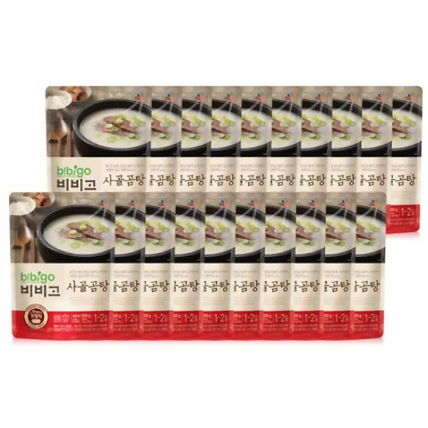 비비고 사골곰탕, 500g, 20개