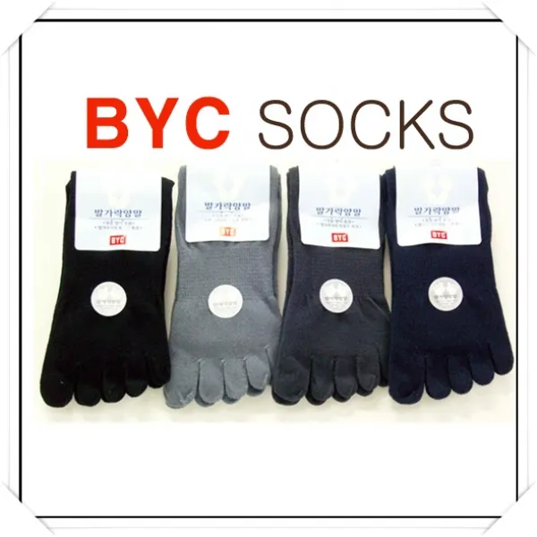BYC발가락양말 10족 한 박스 양말 발가락양말 양말세트 발목양말 패션양말 여름양말 신사양말 중목양말 장목양말 선물세트, BYC 남성발가락양말 10켤레 세트