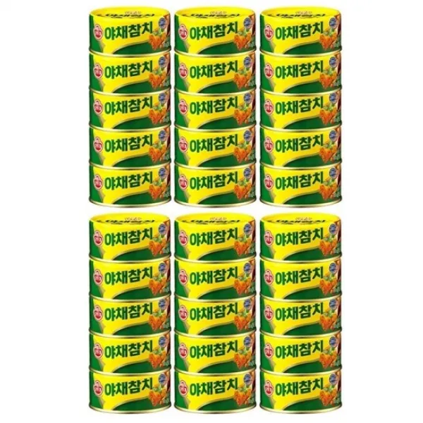 오뚜기 야채 참치 150g, 30개
