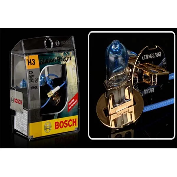 보쉬 퓨전 브라이트 전구 상향등 하향등 안개등 3300K 수입차 적용가능, H3 타입, 2개입