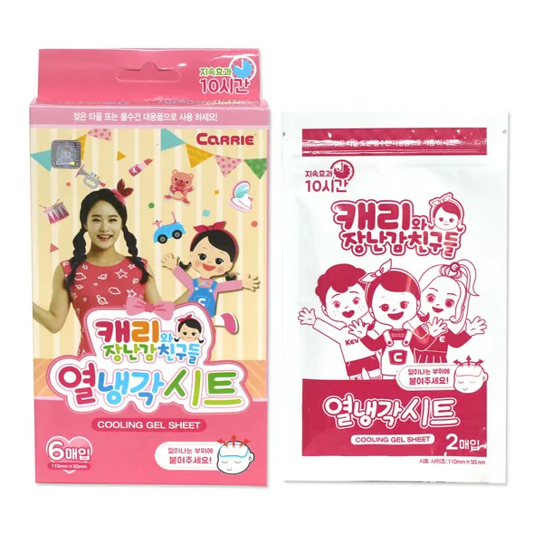 캐리와 장난감친구들 열냉각시트 해열시트, 1통, 6매입