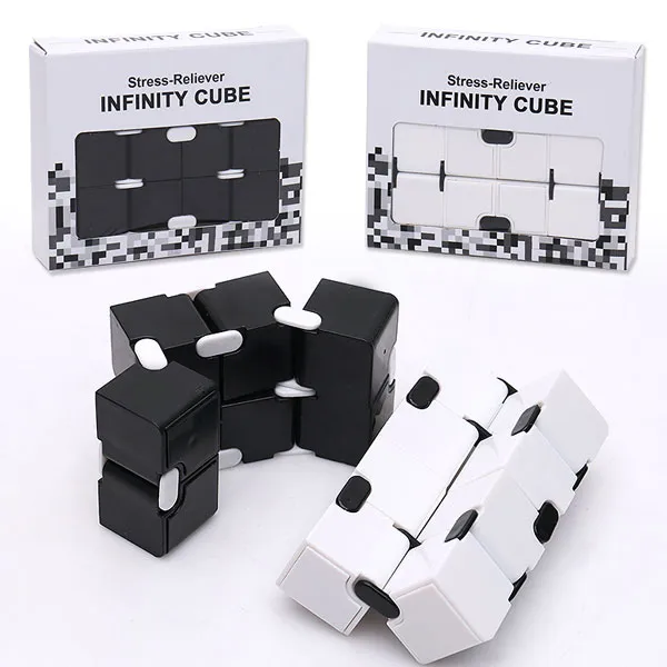 인피니티 큐브 (Infinity Cube 피젯 무한 블럭 스피너 루빅스 손장난 딴짓), 화이트
