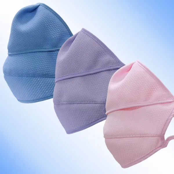 헬스데이 안면 얼굴마스크 가리개 자외선차단 마스크 안면.턱 S 자외선차단 마스크 안면.턱 블루 민무늬 