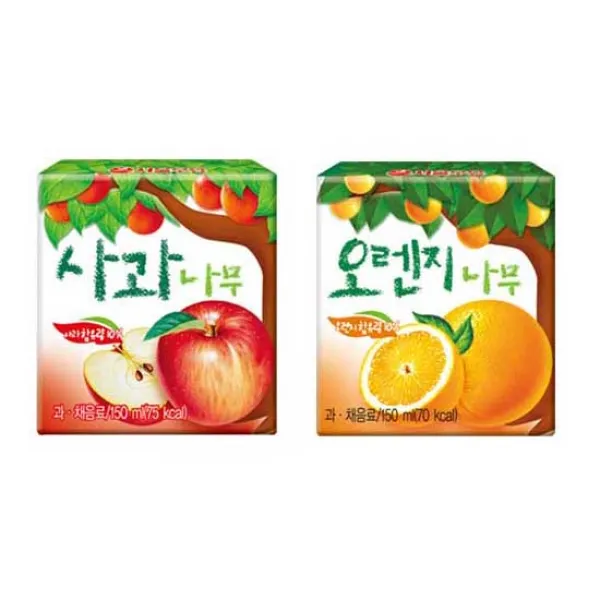 서울우유 150ml 사과나무x24팩+오렌지나무x24팩 1set, 48팩