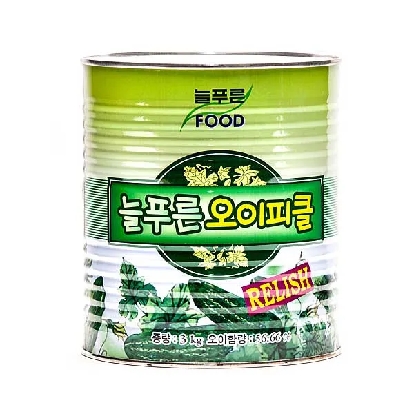 늘푸른 오이피클 렐리쉬 3kg 피클 랠리쉬, 1개